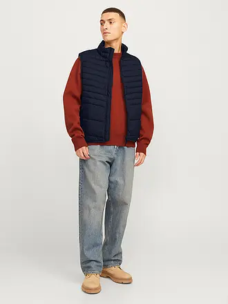 JACK & JONES | Steppgilet JJESTATE | dunkelblau